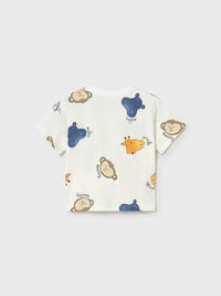 Camiseta estampada Nata (Creme / Pérola)  para Bebé Menino - Mayoral