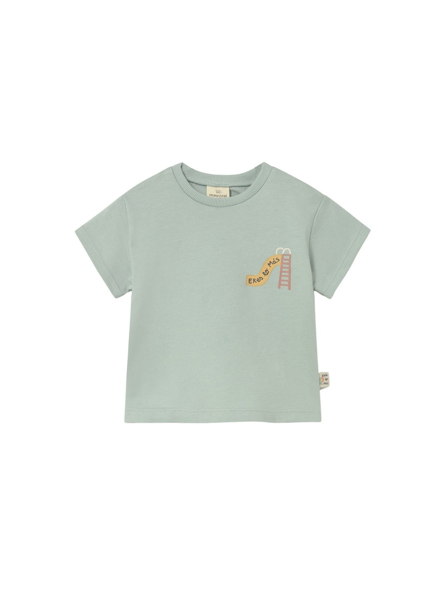 Camiseta manga curta Menta (Verde seco)  para Bebé Menino - Mayoral