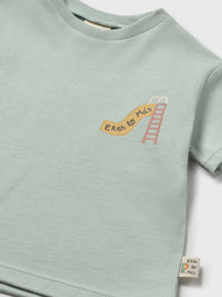 Camiseta manga curta Menta (Verde seco)  para Bebé Menino - Mayoral