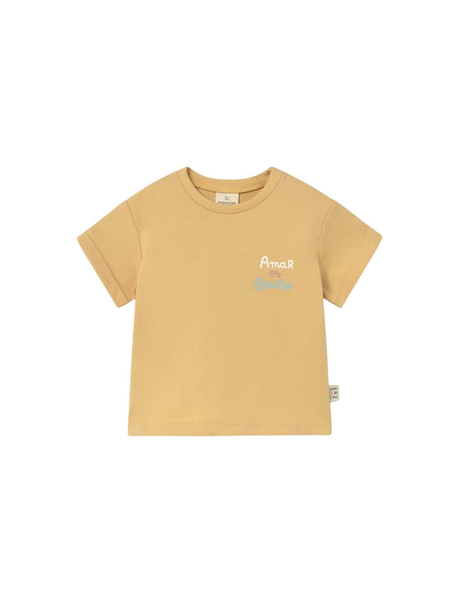 Camiseta manga curta Mel (Bege)  para Bebé Menino - Mayoral