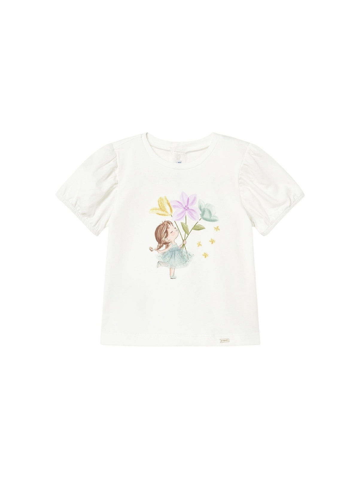 Camiseta manga curta Crú-lago (Verde Água)  para Bebé Menina - Mayoral