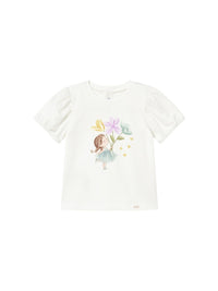 Camiseta manga curta Crú-lago (Verde Água)  para Bebé Menina - Mayoral