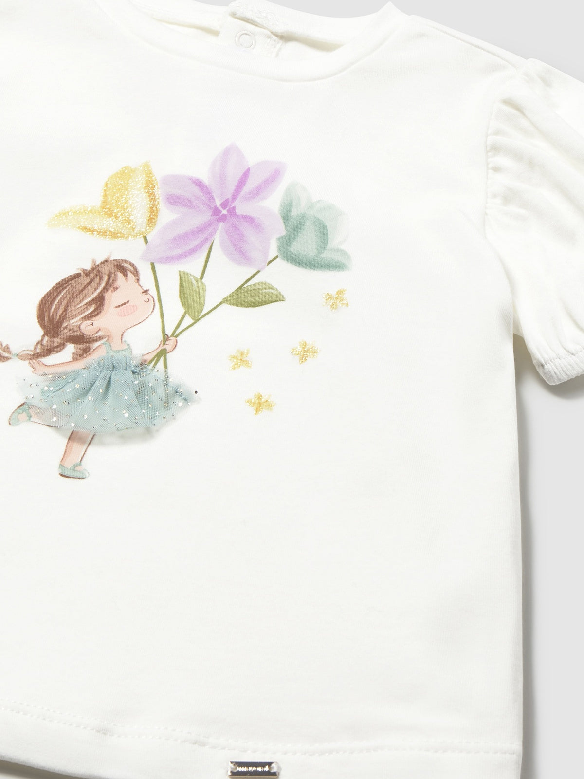 Camiseta manga curta Crú-lago (Verde Água)  para Bebé Menina - Mayoral