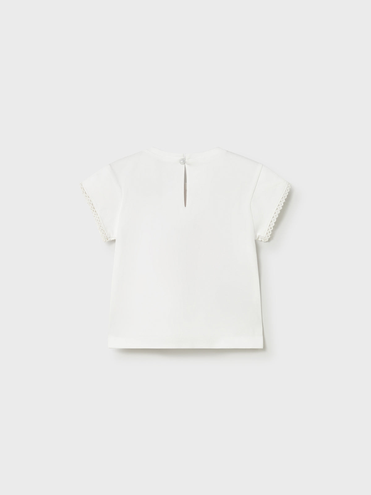 Camiseta manga curta Branco (Branco)  para Bebé Menina - Mayoral
