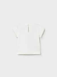 Camiseta manga curta Branco (Branco)  para Bebé Menina - Mayoral