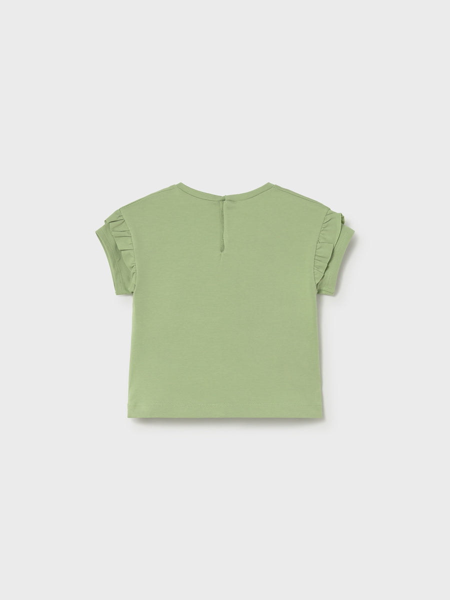 Camiseta m/cta gráfica Basil (Verde seco)  para Bebé Menina - Mayoral