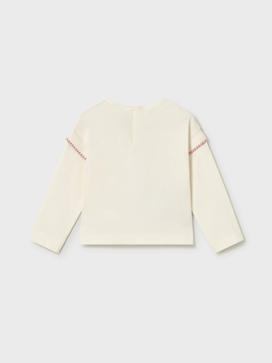 Camisola Osso-blus (Creme / Pérola)  para Bebé Menina - Mayoral