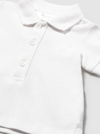 Polo m/curta granito Branco (Branco)  para Bebé Menino - Mayoral