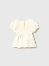 Blusa ponto bambola Crú (Creme / Pérola)  para Bebé Menina - Mayoral