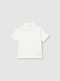 Polo m/curta tricô Nata (Creme / Pérola)  para Bebé Menino - Mayoral