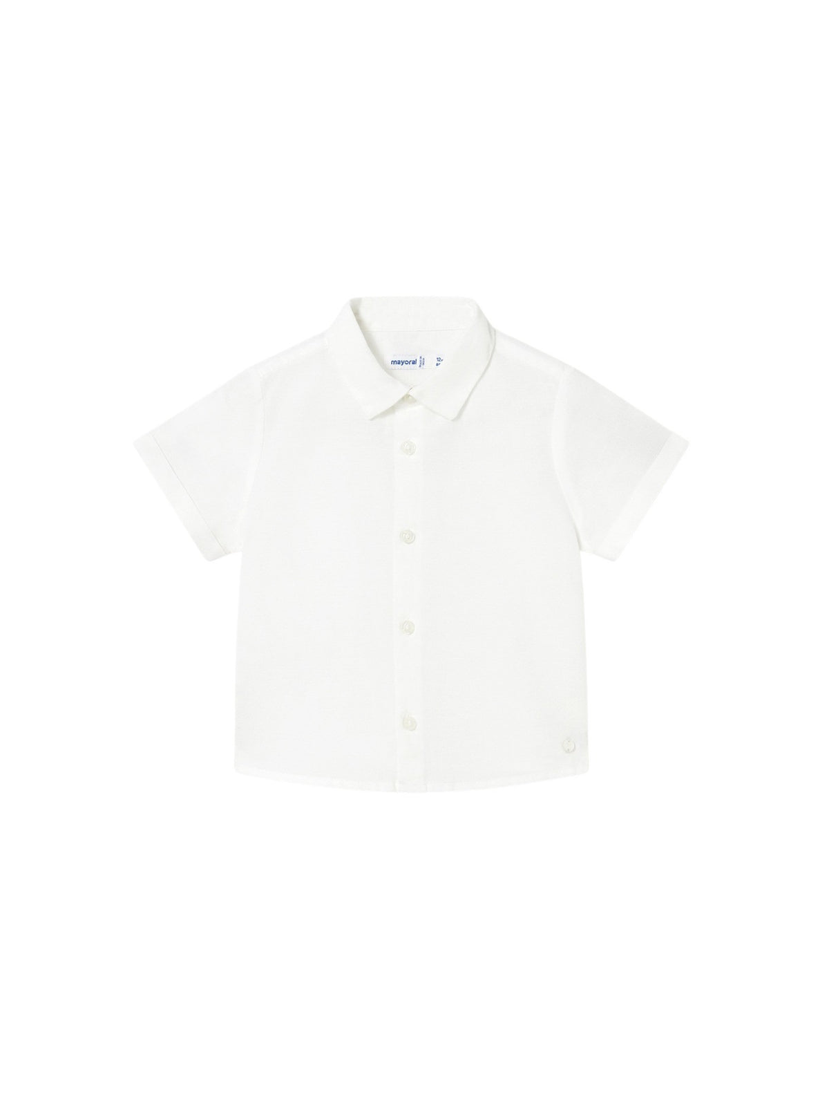 Camisa m/curta linho Branco (Branco)  para Bebé Menino - Mayoral