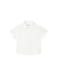 Camisa m/curta linho Branco (Branco)  para Bebé Menino - Mayoral