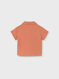 Camisa m/c bambula Argila (Salmão)  para Bebé Menino - Mayoral
