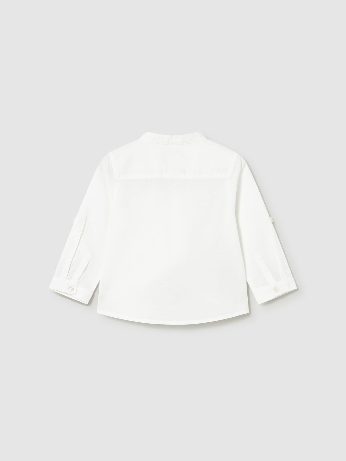Camisa m/comp. linho gola pad Branco (Branco)  para Bebé Menino - Mayoral