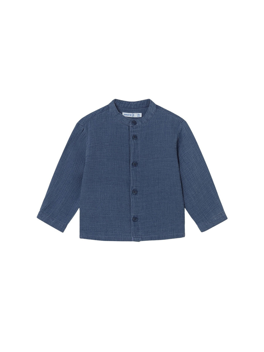Camisa m/comp.bambula Oceano (Azul)  para Bebé Menino - Mayoral