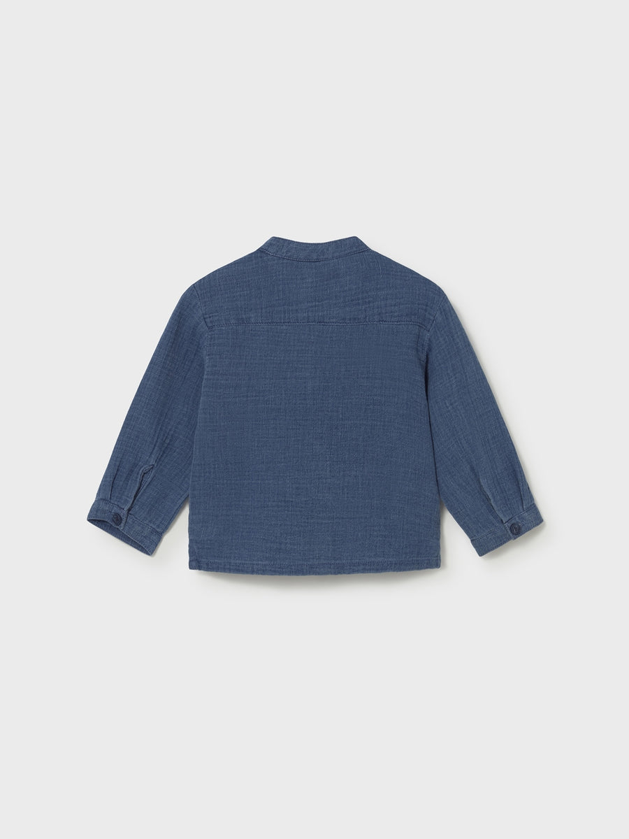 Camisa m/comp.bambula Oceano (Azul)  para Bebé Menino - Mayoral
