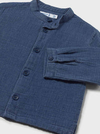 Camisa m/comp.bambula Oceano (Azul)  para Bebé Menino - Mayoral