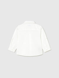 Camisa m/comp.linho Branco (Branco)  para Bebé Menino - Mayoral
