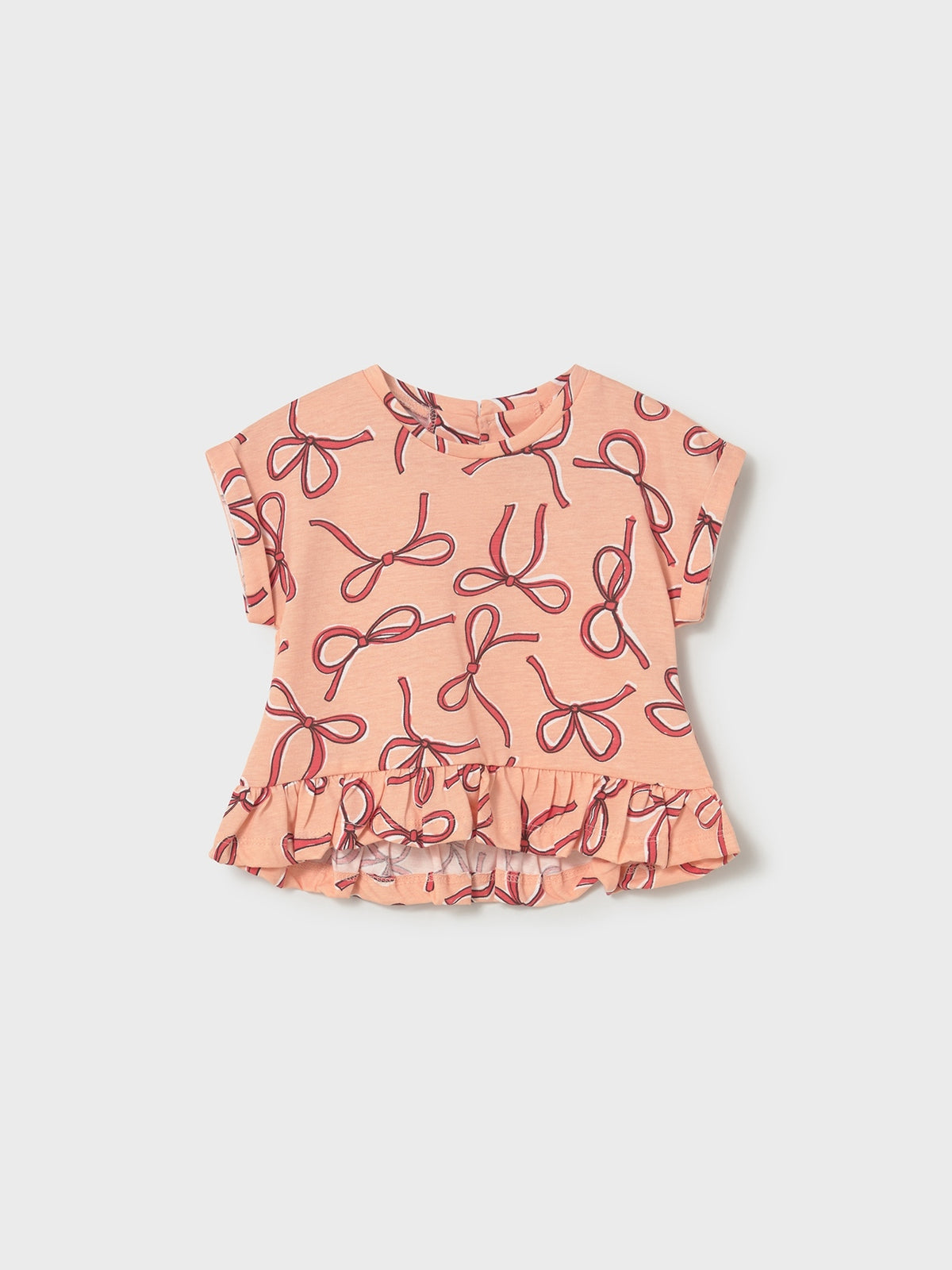 Conj.short 3 peças Flamingo (Salmão)  para Bebé Menina - Mayoral