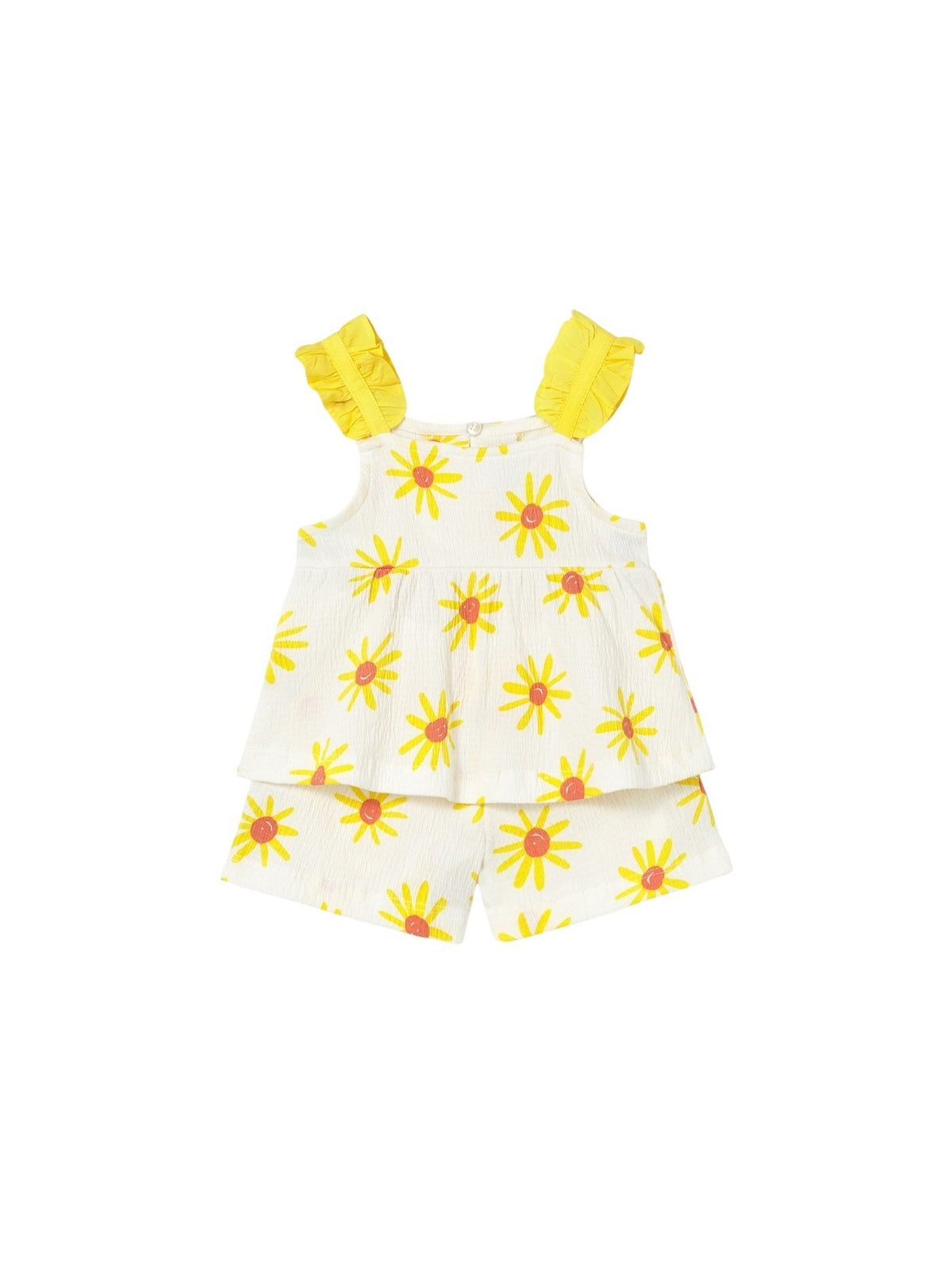 Conj. short bambula Mimosa (Amarelo)  para Bebé Menina - Mayoral