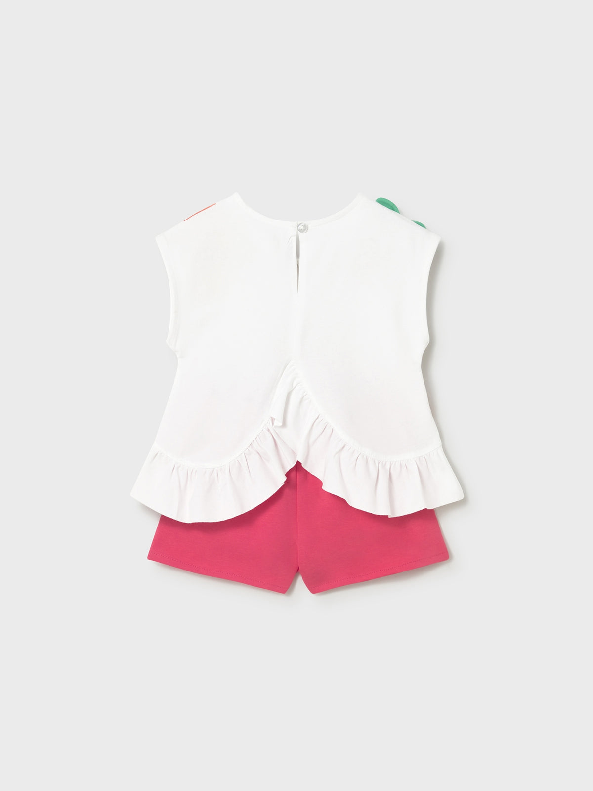 Conj. short gráfica Hibisco (Fúcsia)  para Bebé Menina - Mayoral