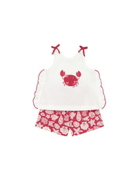 Conj. short estampado Vermelho (Vermelho)  para Bebé Menina - Mayoral