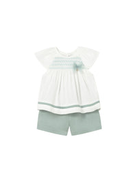 Conj. bermuda Lago (Verde seco)  para Bebé Menina - Mayoral