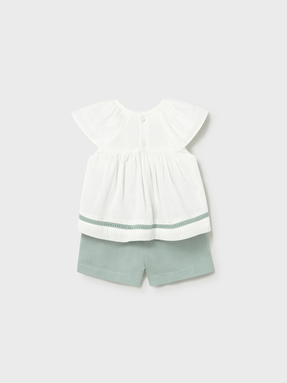 Conj. bermuda Lago (Verde seco)  para Bebé Menina - Mayoral