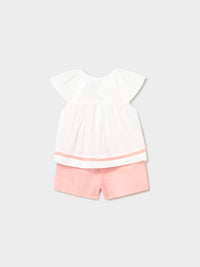 Conj. bermuda Blossom (Rosa)  para Bebé Menina - Mayoral