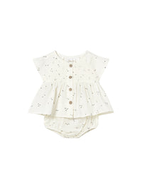 Conj. short gasa Cerámica (Creme / Pérola)  para Bebé Menina - Mayoral