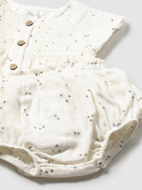 Conj. short gasa Cerámica (Creme / Pérola)  para Bebé Menina - Mayoral