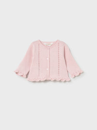 Conj. 3 peças tricô Quartzo (Rosa Bébé)  para Bebé Menina - Mayoral