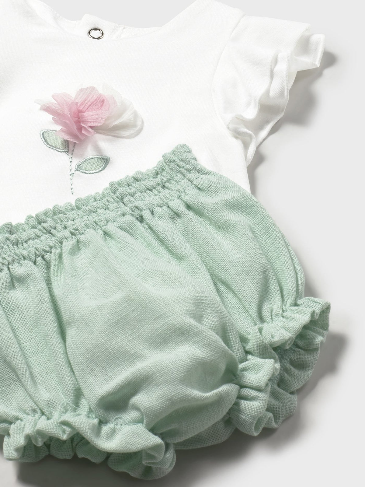Conj. calção Aqua (Verde Água)  para Bebé Menina - Mayoral