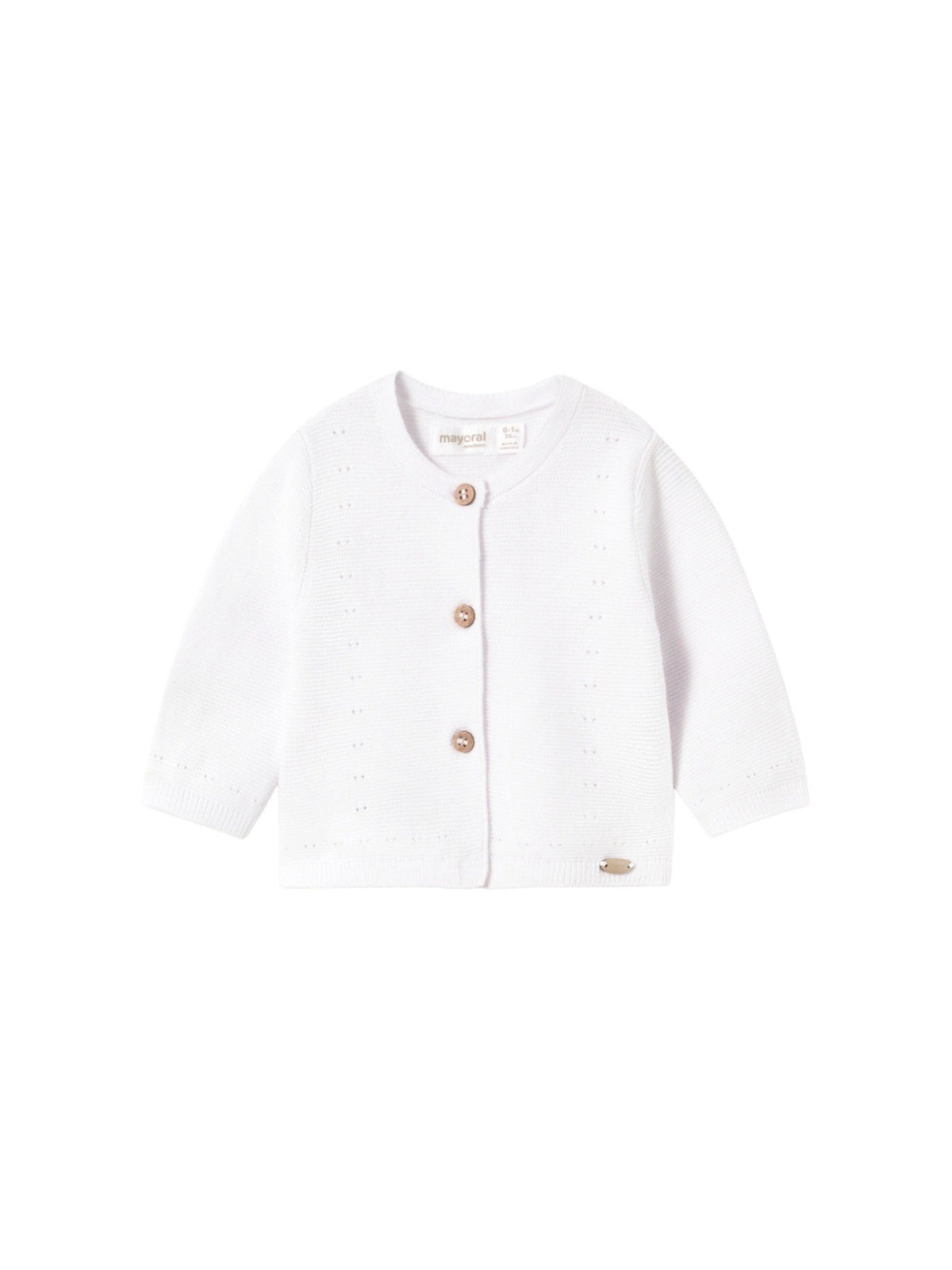 Casaco tricot Branco (Branco)  para Bebé Menina - Mayoral