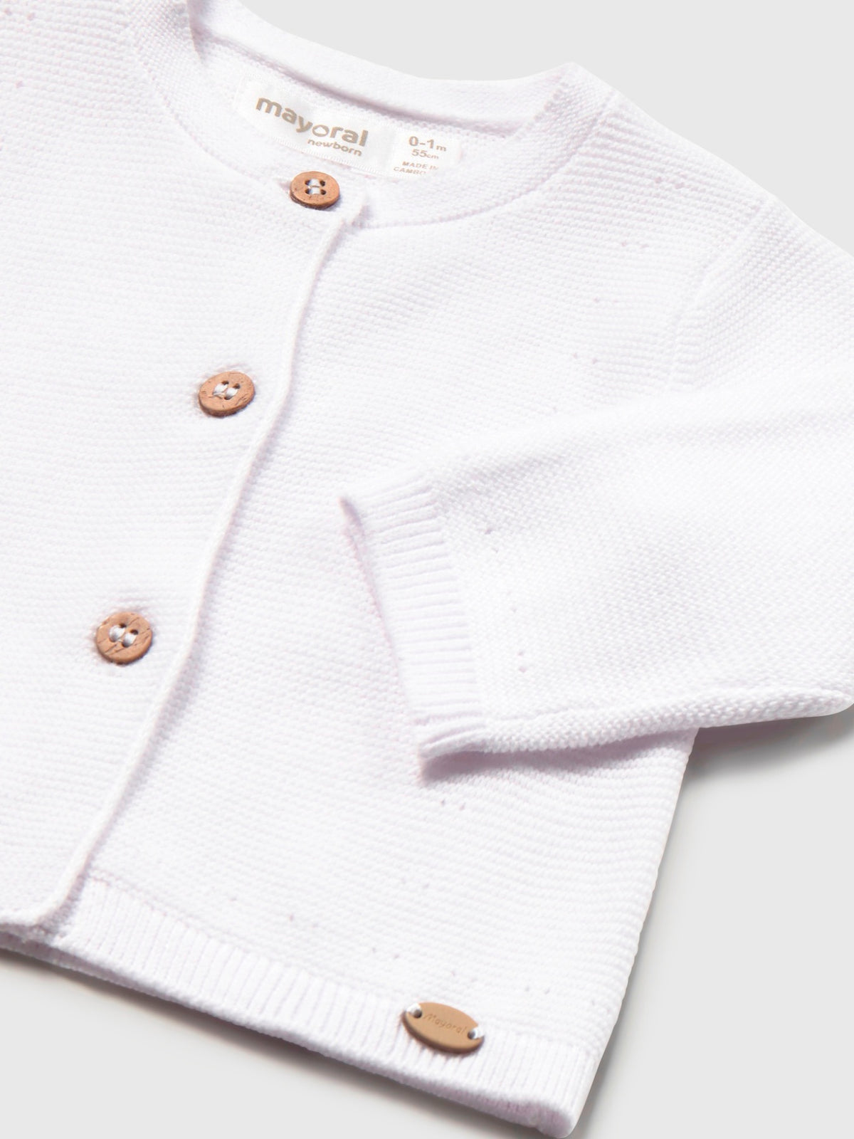 Casaco tricot Branco (Branco)  para Bebé Menina - Mayoral