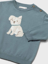 Jersey intarsia Azul jade (Verde Água)  para Bebé Menino - Mayoral