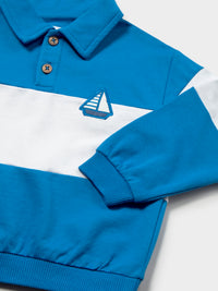 Sweat gola tipo polo Azul (Azul)  para Bebé Menino - Mayoral