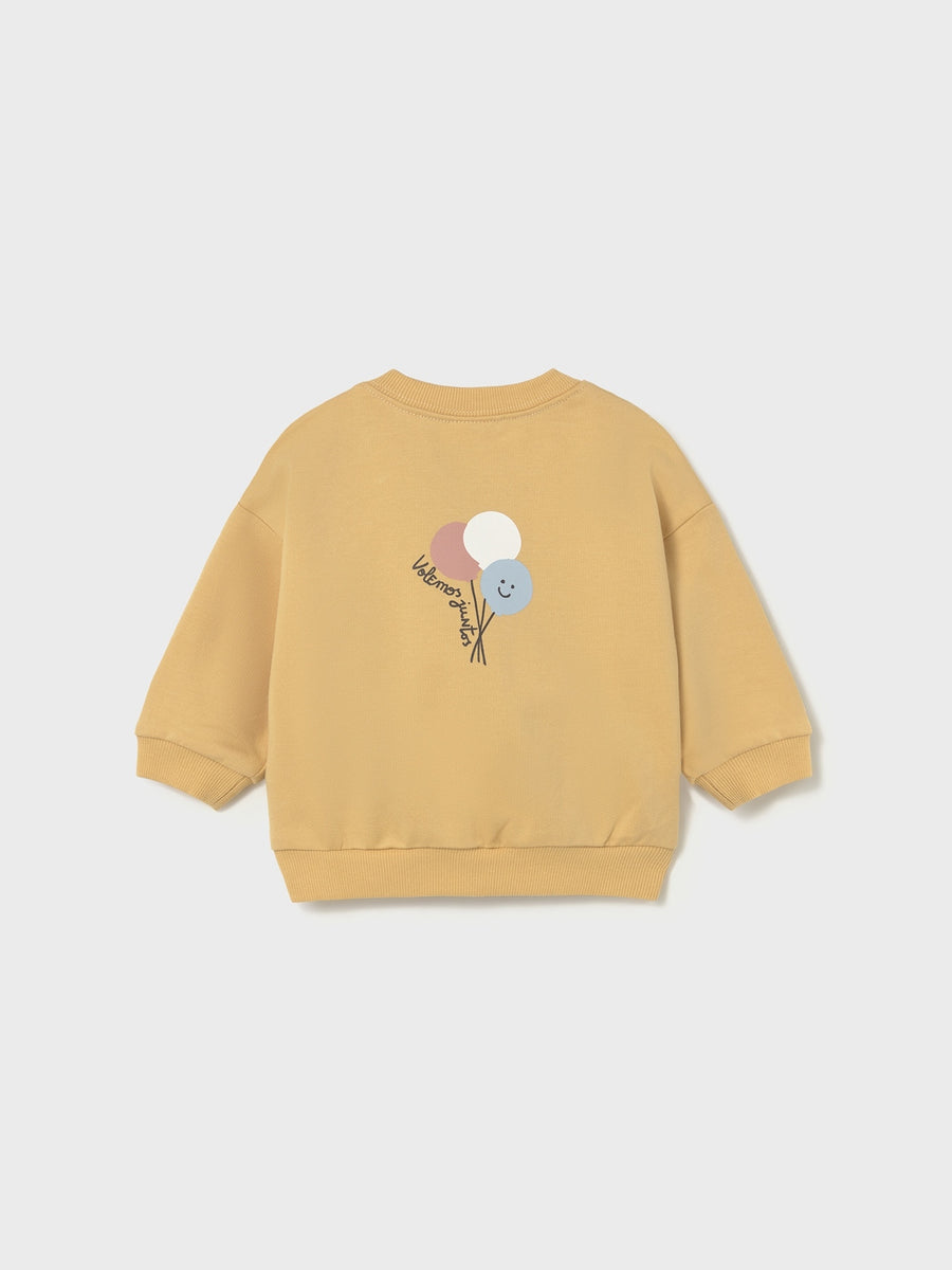 Sweat-shirt Mel (Amarelo Ocre)  para Bebé Menino - Mayoral