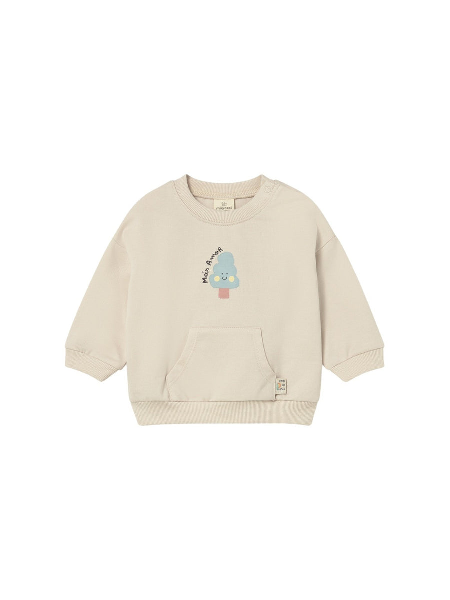 Sweat-shirt Amêndoa (Bege)  para Bebé Menino - Mayoral