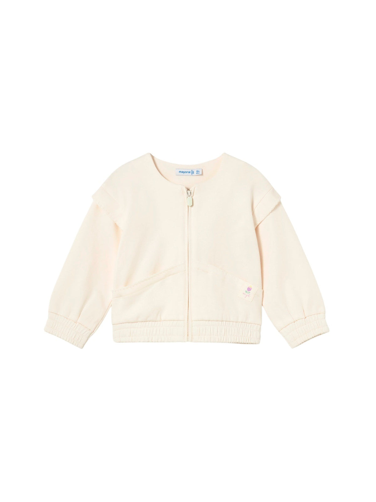 Casaco sport felpa Osso (Creme / Pérola)  para Bebé Menina - Mayoral