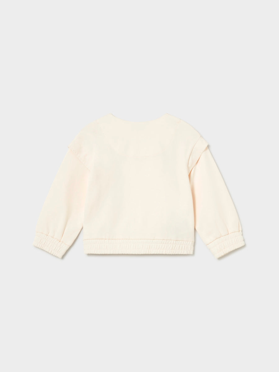 Casaco sport felpa Osso (Creme / Pérola)  para Bebé Menina - Mayoral
