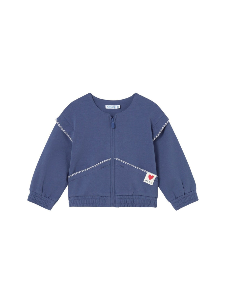 Casaco sport felpa Porcelana (Azul)  para Bebé Menina - Mayoral