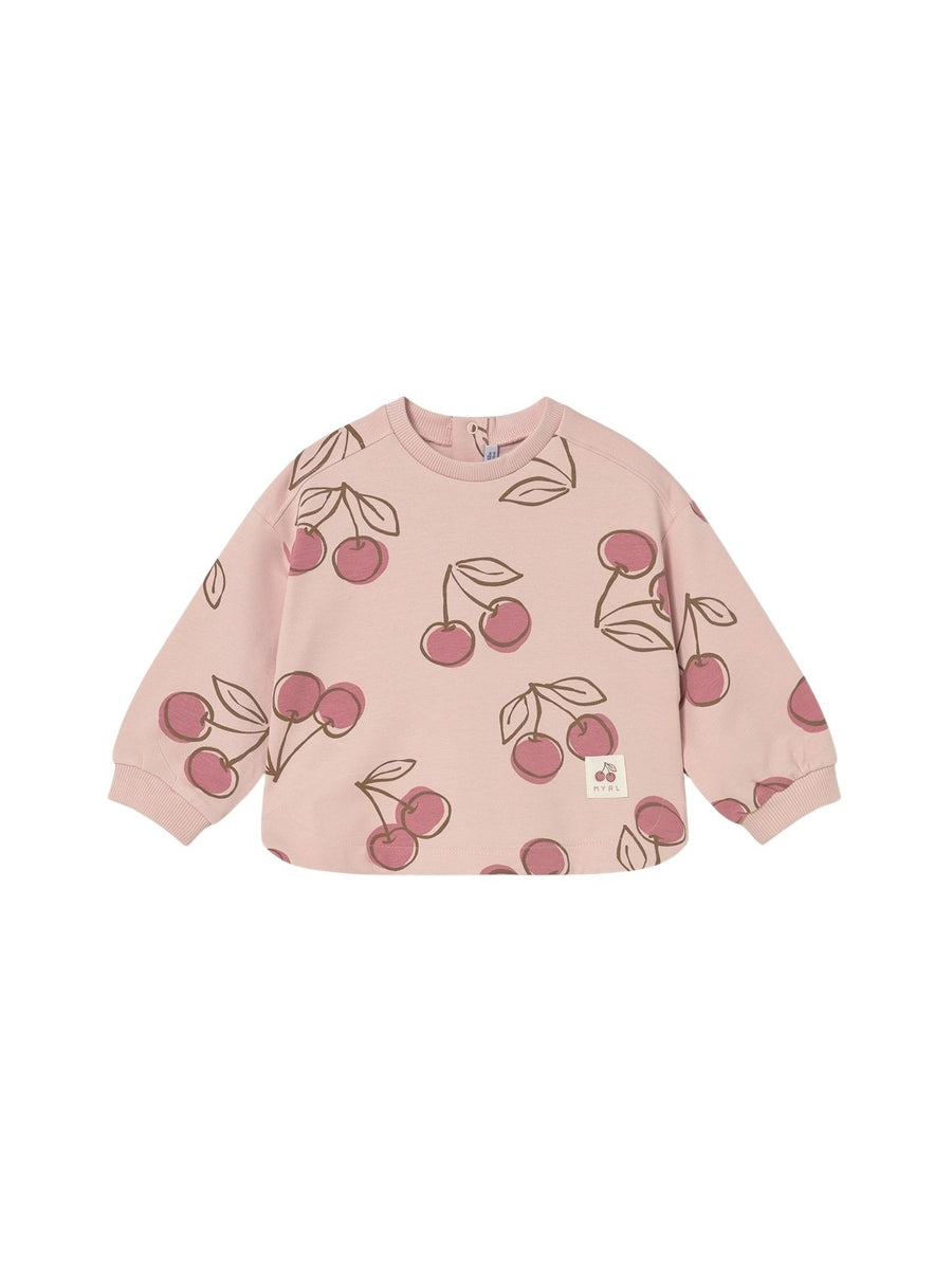 Sweat-shirt Peónia (Salmão)  para Bebé Menina - Mayoral