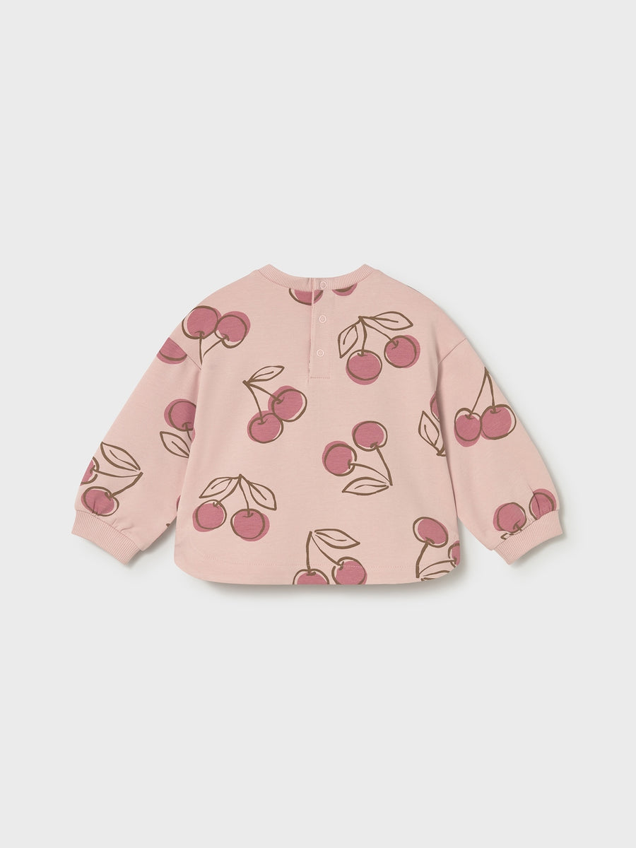 Sweat-shirt Peónia (Salmão)  para Bebé Menina - Mayoral