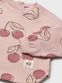 Sweat-shirt Peónia (Salmão)  para Bebé Menina - Mayoral