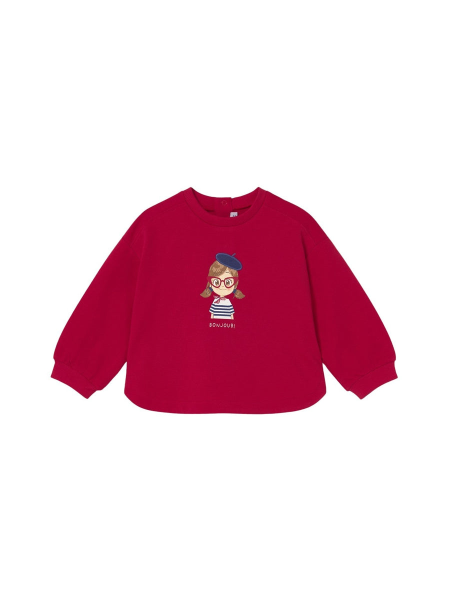 Sweat-shirt Vermelho (Vermelho)  para Bebé Menina - Mayoral