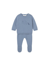 Conj.polaina tricot Atlantis (Azul Céu)  para Bebé Menino - Mayoral