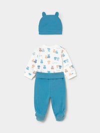 Conj. body / gorro Marea (Azul)  para Bebé Menino - Mayoral