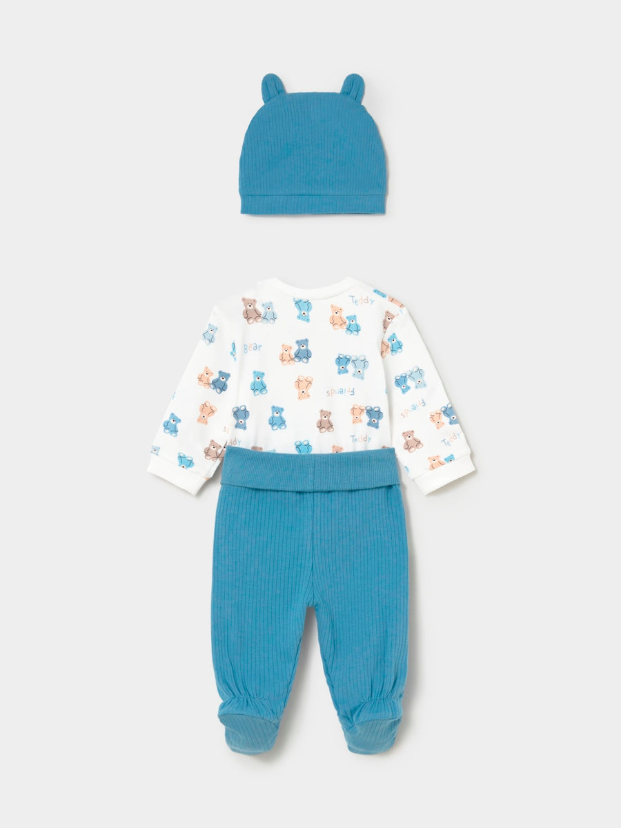 Conj. body / gorro Marea (Azul)  para Bebé Menino - Mayoral
