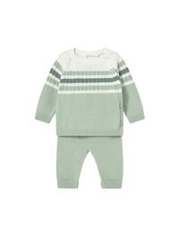 Conj. calça tricot Alga (Verde Tropa)  para Bebé Menino - Mayoral